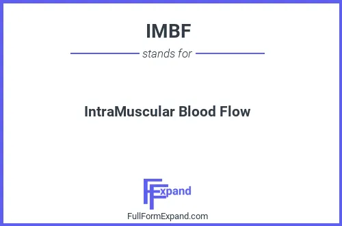 Full form of IMBF