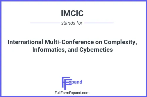 Full form of IMCIC