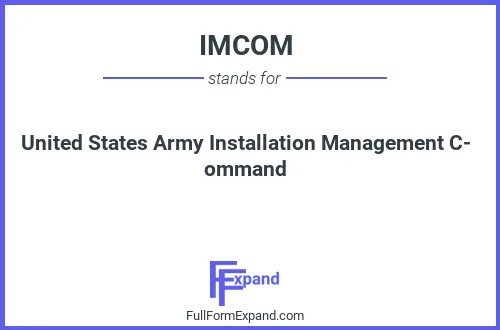Full form of IMCOM