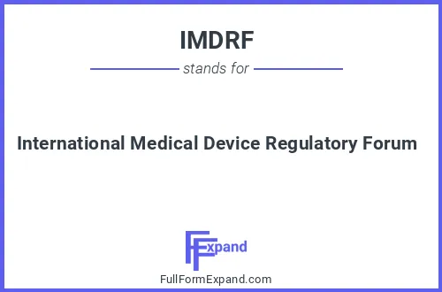 Full form of IMDRF