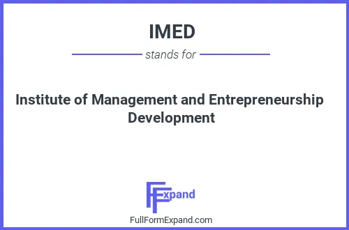 Full form of IMED