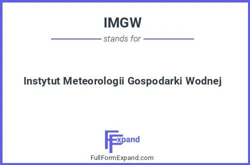 Full form of IMGW