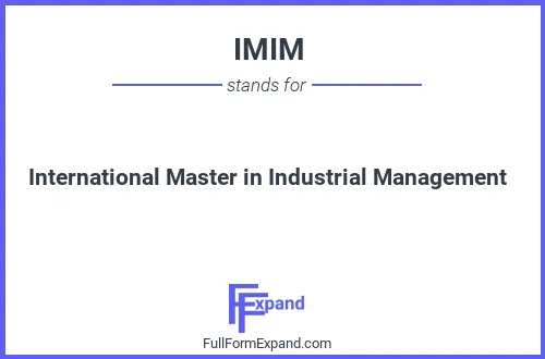 Full form of IMIM