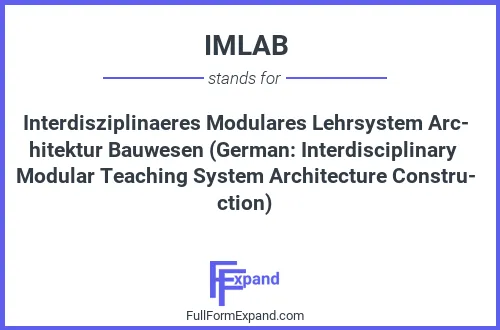 Full form of IMLAB