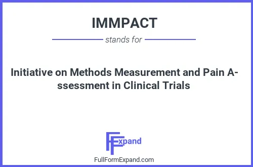 Full form of IMMPACT