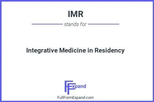 Full form of IMR