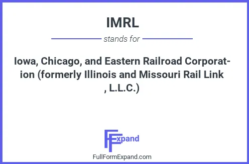 Full form of IMRL