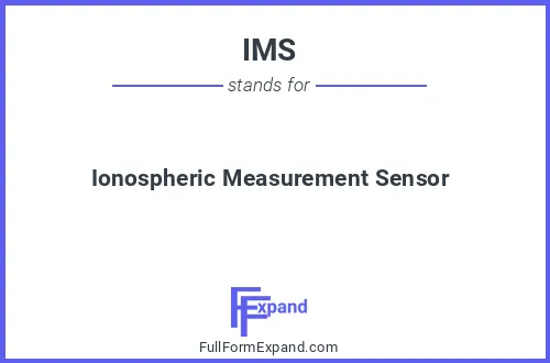 Full form of IMS