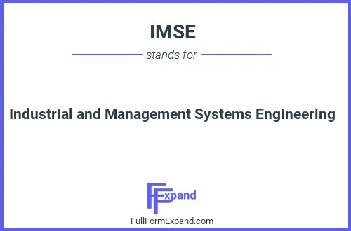 Full form of IMSE