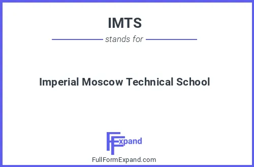 Full form of IMTS