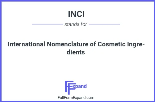 Full form of INCI
