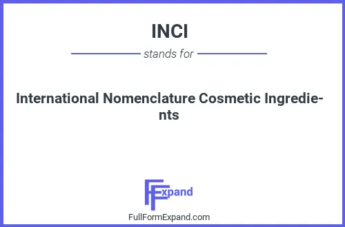 Full form of INCI