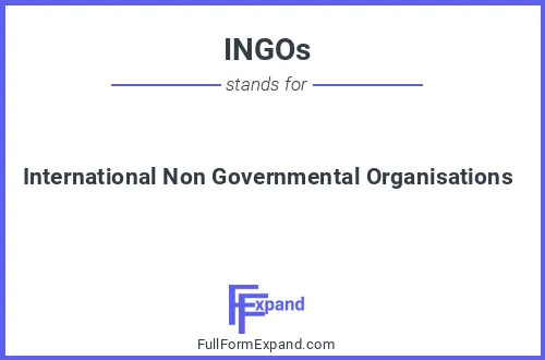 Full form of INGOs