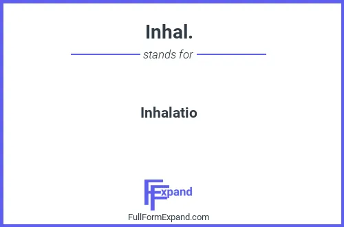 Full form of Inhal.