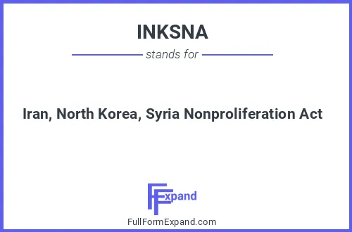 Full form of INKSNA