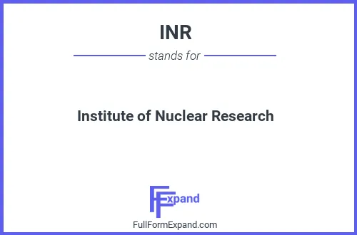 Full form of INR