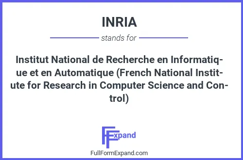 Full form of INRIA