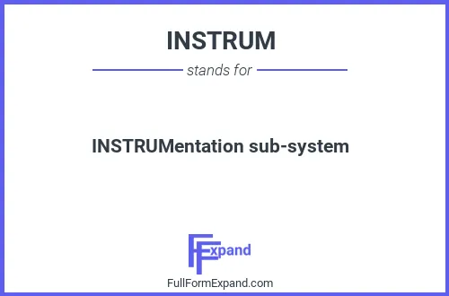 Full form of INSTRUM