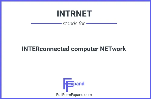 Full form of INTRNET