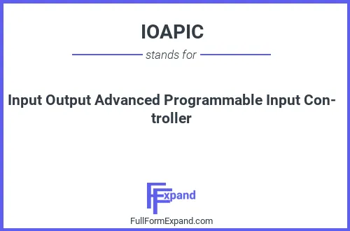 Full form of IOAPIC