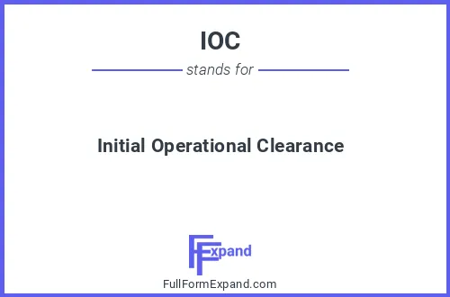 Full form of IOC
