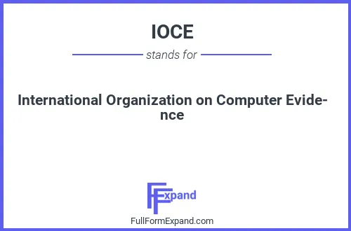 Full form of IOCE