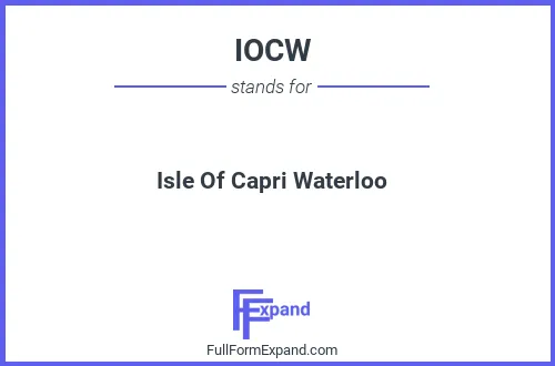 Full form of IOCW