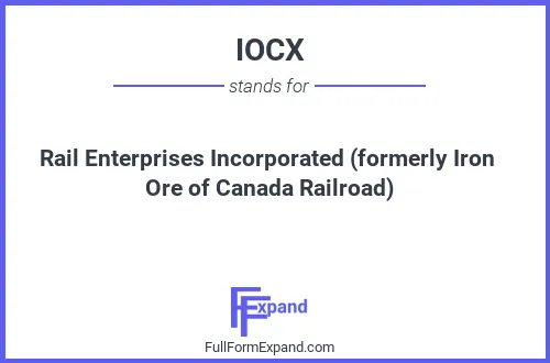 Full form of IOCX