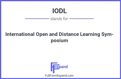 Full form of IODL
