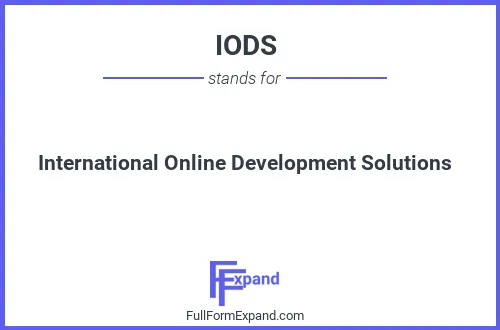 Full form of IODS