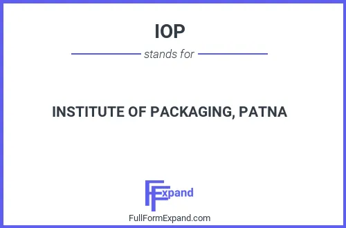 Full form of IOP