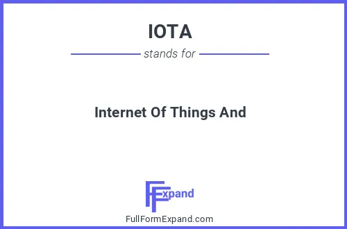 Full form of IOTA