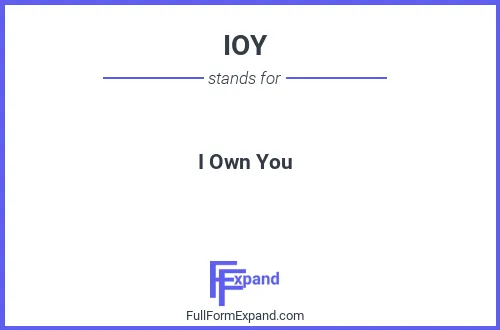 Full form of IOY