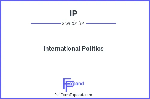 Full form of IP