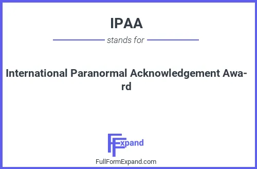 Full form of IPAA