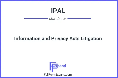 Full form of IPAL