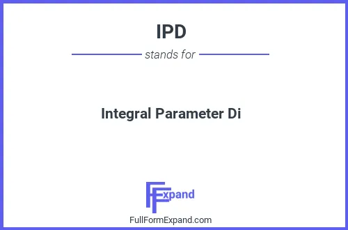 Full form of IPD