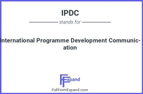 Full form of IPDC