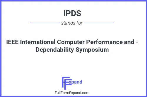 Full form of IPDS