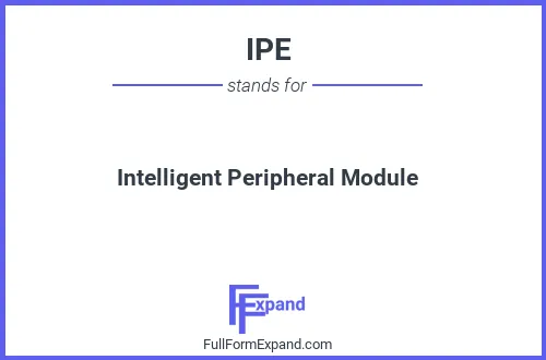 Full form of IPE