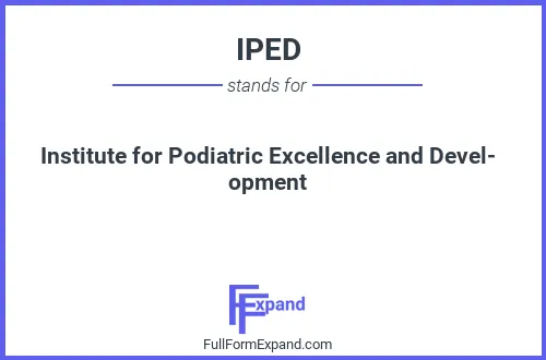 Full form of IPED