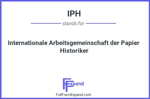 Full form of IPH