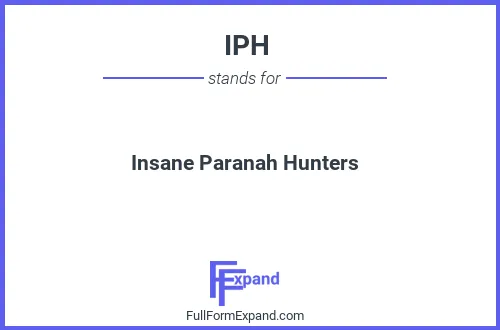 Full form of IPH