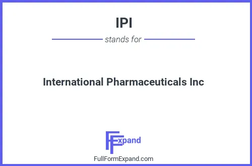 Full form of IPI