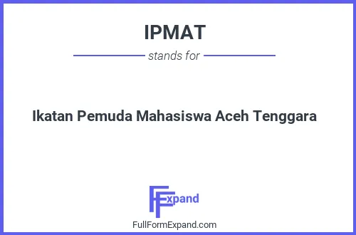Full form of IPMAT