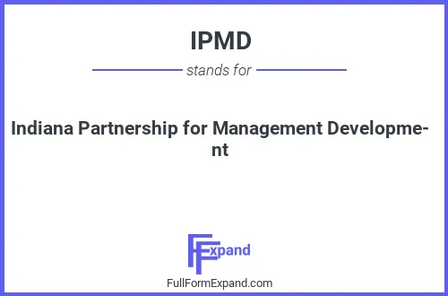 Full form of IPMD