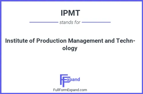 Full form of IPMT