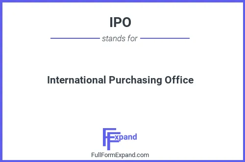 Full form of IPO