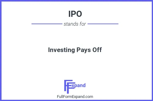 Full form of IPO