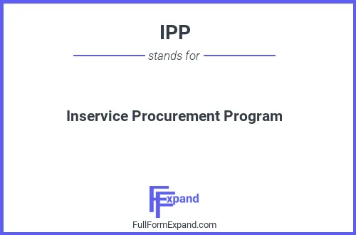 Full form of IPP